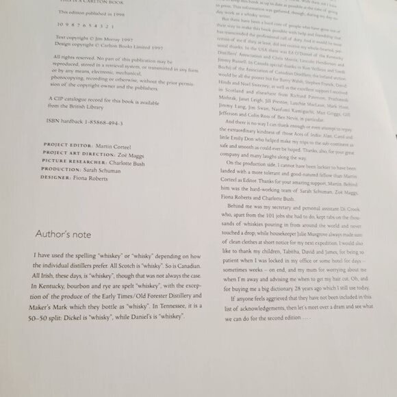 Jim Murray's Complete Book of Whiskey Definitive Guide to World Whiskey Book - Picture 7 of 12